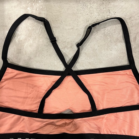 Peach cutout BAMBOO UNDERWEAR bralette - Picture 2 of 3